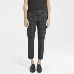 THEORY Easy Slim Leg Trouser Stretch Houndstooth Sz 0